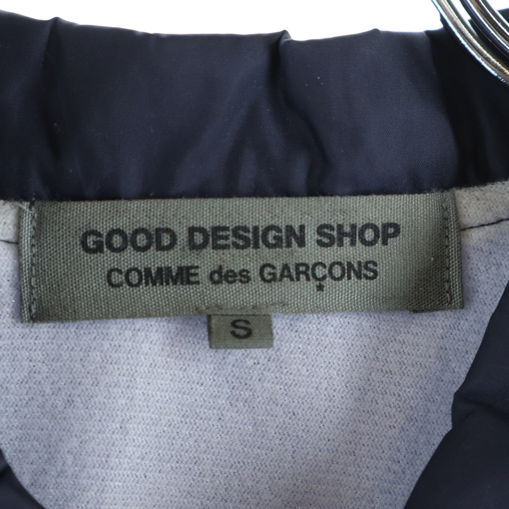 GOOD DESIGN SHOP COMME des GARCONS(グッドデザインショップ コムデギャルソン) バックロゴプリント ナイロン コーチジャケット ネイビー IH-J002