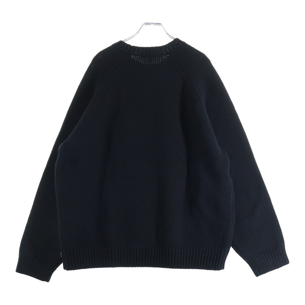 SUPREME(シュプリーム) 24AW Snow mobile Sweater スノーモービル セーター フロント刺繍 プルオーバー ニット ブラック