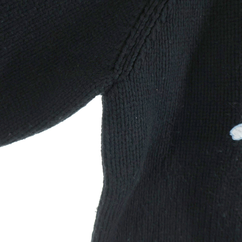 SUPREME(シュプリーム) 24AW Snow mobile Sweater スノーモービル セーター フロント刺繍 プルオーバー ニット ブラック
