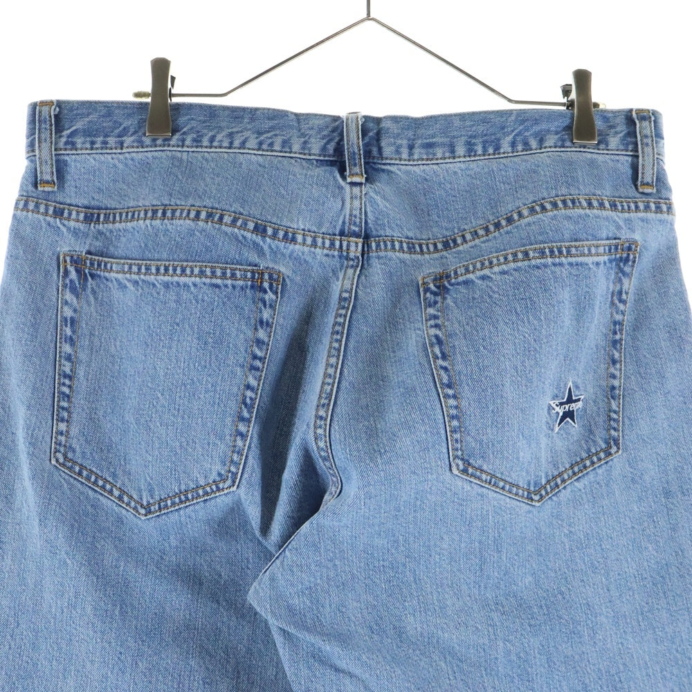 SUPREME(シュプリーム) 25AW Washed Regular Jean ウォッシュド レギュラー ジーンズ バックスター刺繍 デニムパンツ インディゴ