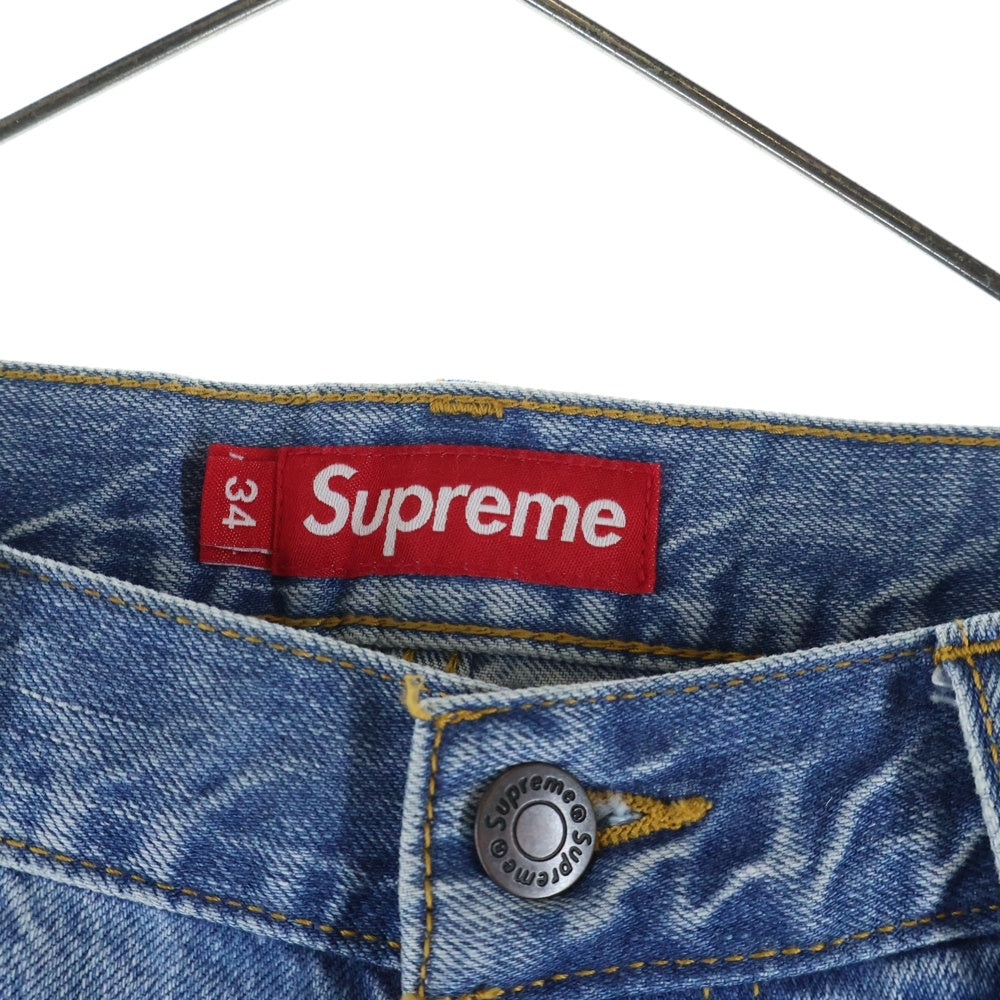 SUPREME(シュプリーム) 25AW Washed Regular Jean ウォッシュド レギュラー ジーンズ バックスター刺繍 デニムパンツ インディゴ