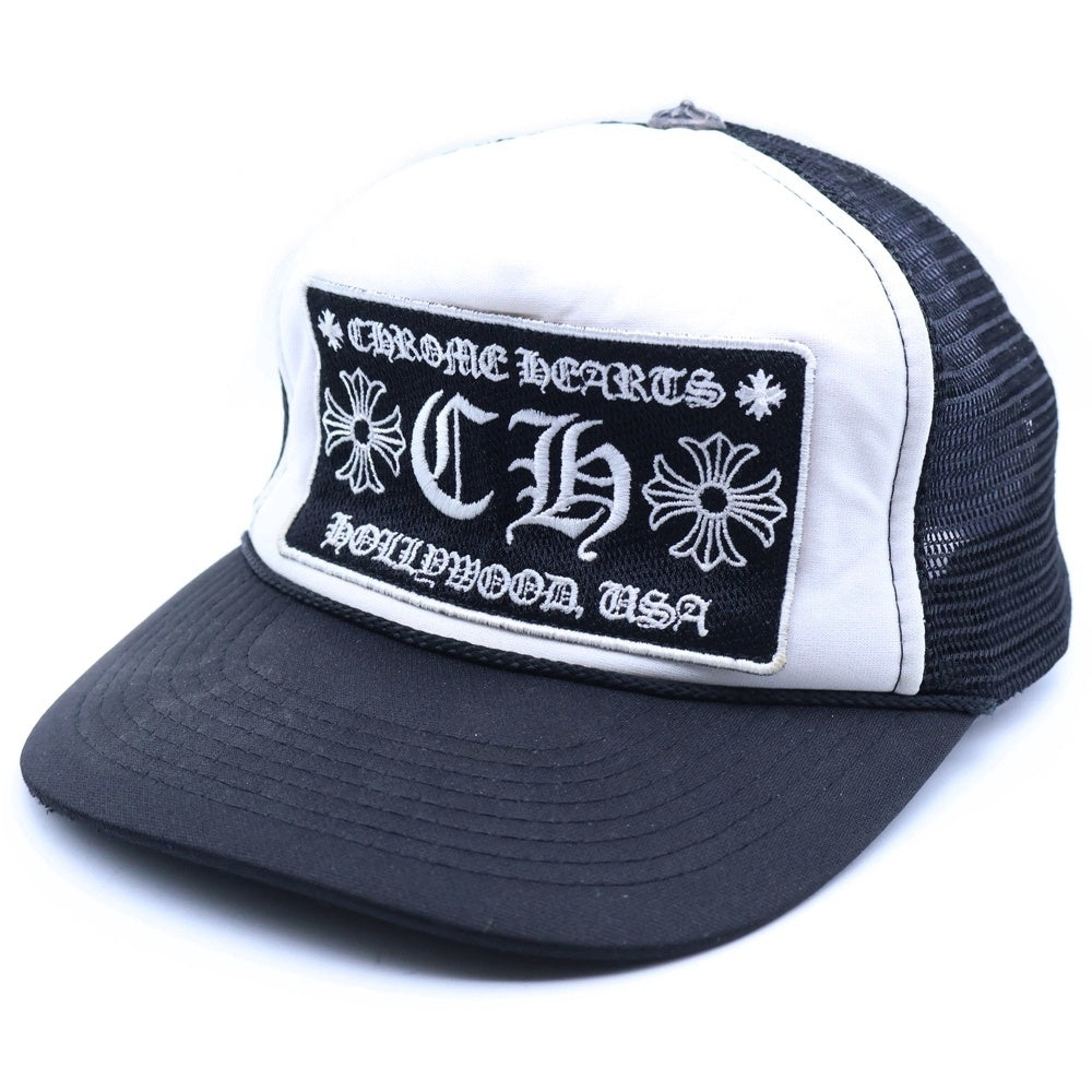 CHROME HEARTS(クロムハーツ) CH TRUCKER CAP トラッカーメッシュキャップ 帽子 ブラック/ホワイト