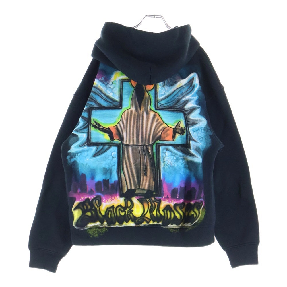 SHIRT KING PHADE(シャツキングフェード) FREE MY PEOPLE HOODIE グラフィックプリント プルオーバー スウェットパーカー ブラック