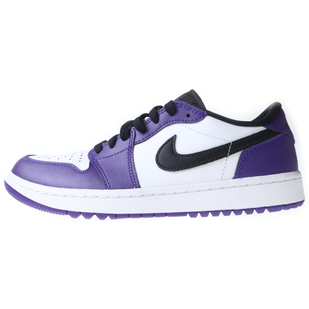 NIKE(ナイキ) Air Jordan 1 Low Golf DQ9315-105 エアジョーダン1 ロー ゴルフ ローカットシューズ スニーカー ホワイト/パープル US8/26.0cm