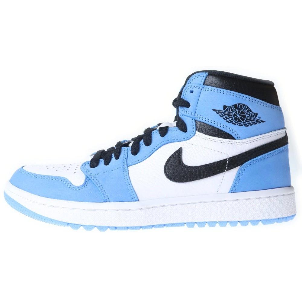 NIKE(ナイキ) Air Jordan 1 High Golf DQ0660-400 エアジョーダン1 ハイ ゴルフ ハイカットスニーカー シューズ ホワイト/ブルー US8.5/26.5cm