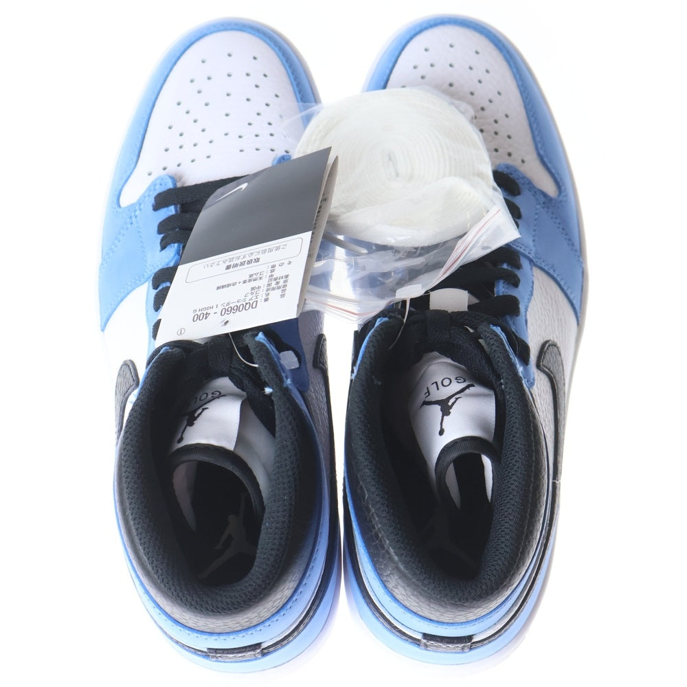 NIKE(ナイキ) Air Jordan 1 High Golf DQ0660-400 エアジョーダン1 ハイ ゴルフ ハイカットスニーカー シューズ ホワイト/ブルー US8.5/26.5cm
