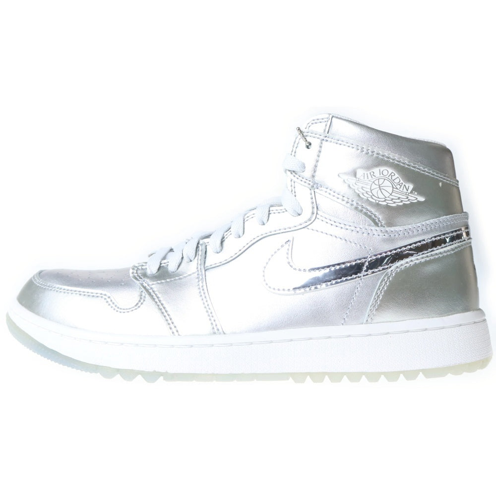 NIKE(ナイキ) Air Jordan 1 High Golf FD6815-001 エアジョーダン1 ハイ ゴルフ ハイカットスニーカー シューズ シルバー US8.5/26.5cm