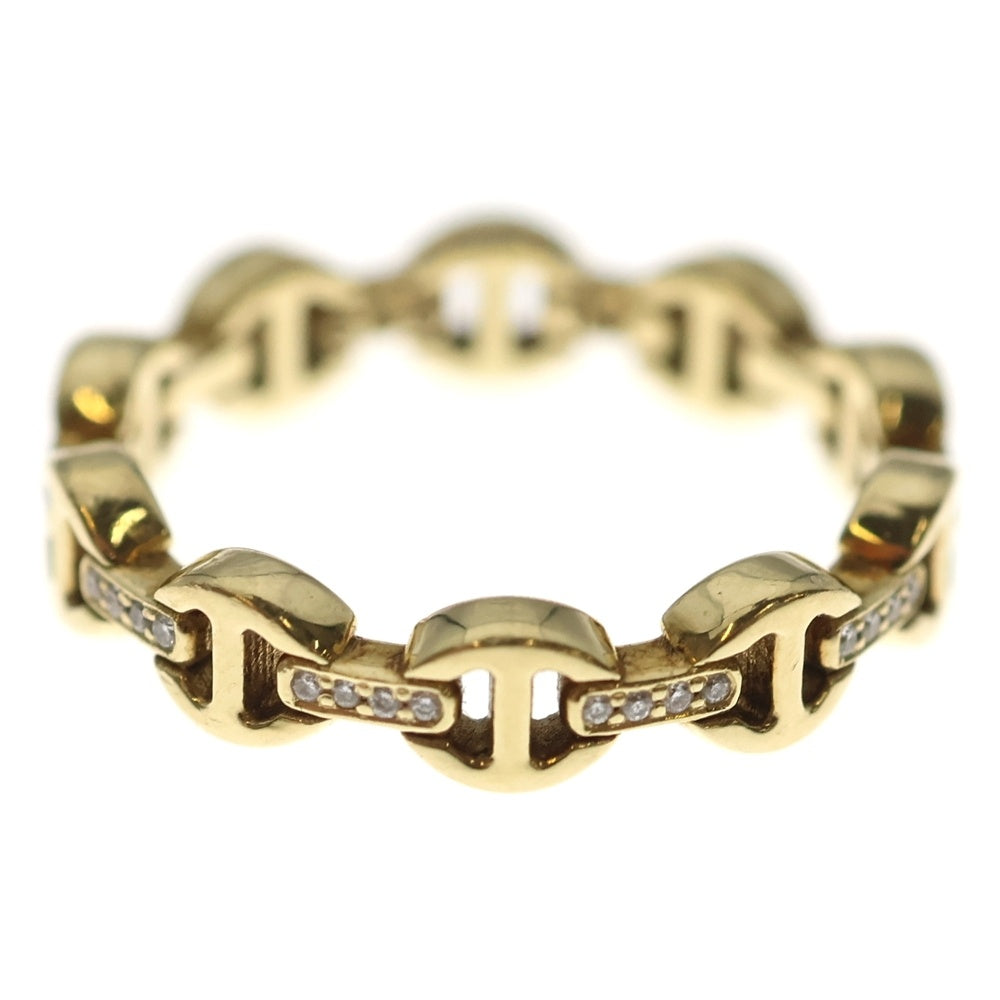 HOORSENBUHS(ホーセンブース) MICRO DAME II TRI-LINK WITH DIAMOND BRIDGES マイクロ デイム ツー トライリンク ウィズ ダイヤモンド ブリッジズ リング 指輪 ゴールド