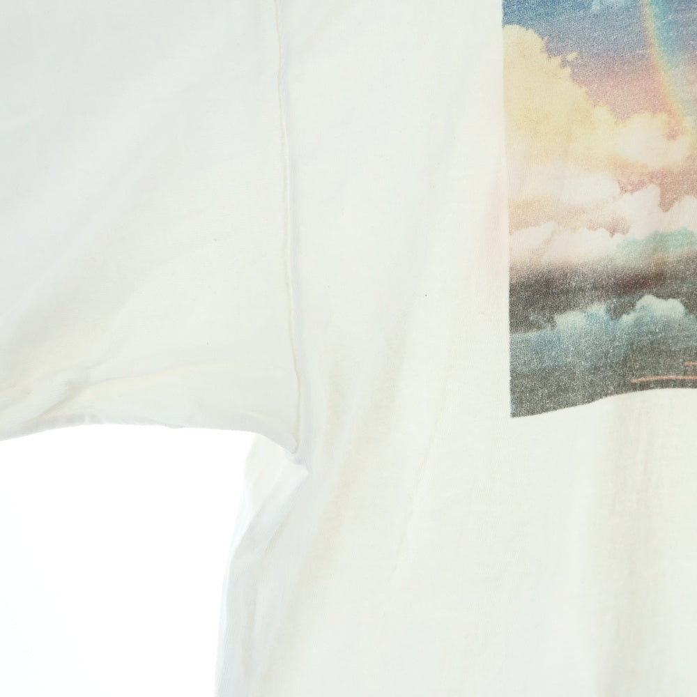 SAINT MICHAEL(セントマイケル) 24AW SAINT PICTURES LS TEE 両面プリント クルーネック 長袖Tシャツ カットソー ホワイト SM-YS1-0000-016