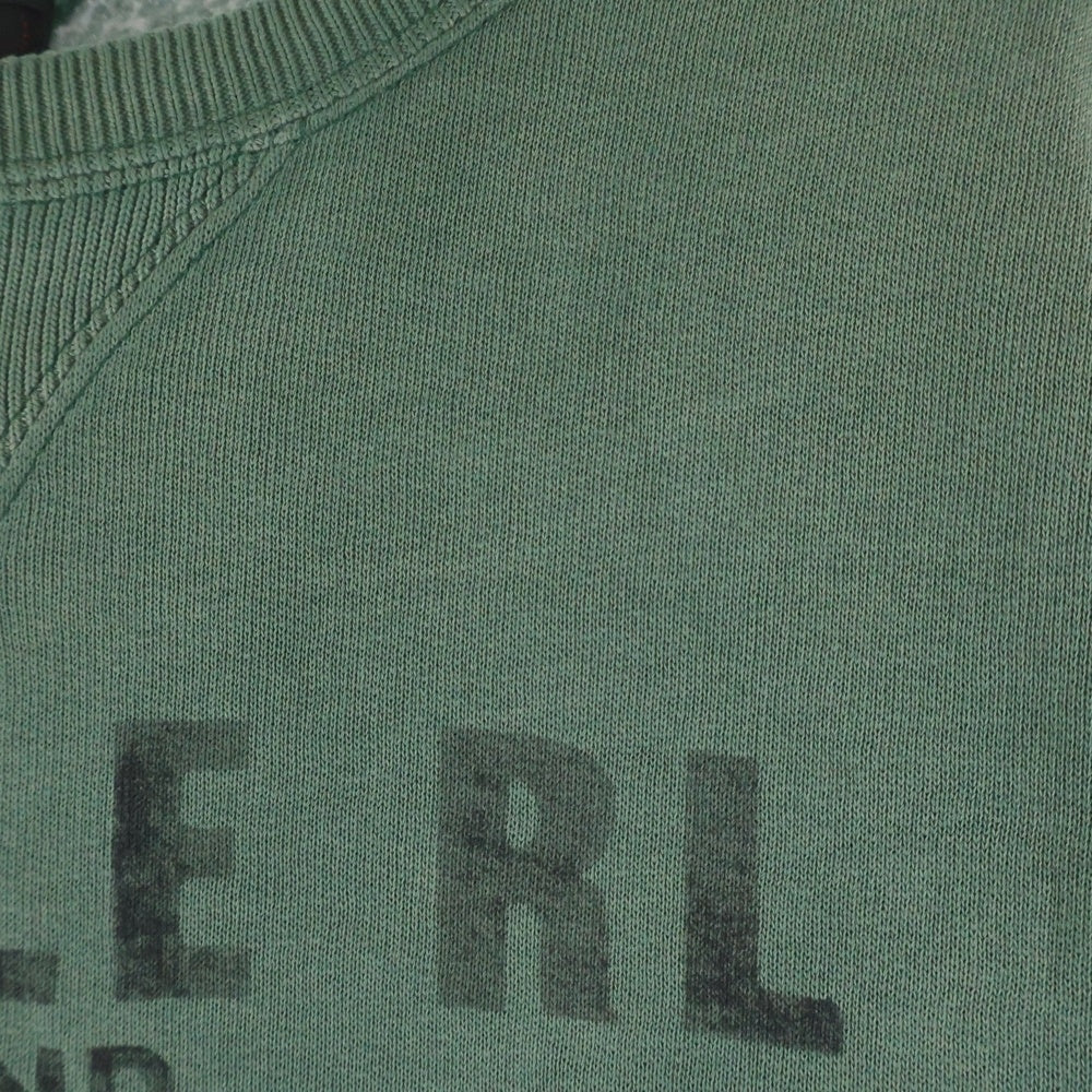 RRL(ダブルアールエル) フロント グラフィックプリント スウェットシャツ グリーン 782629627001