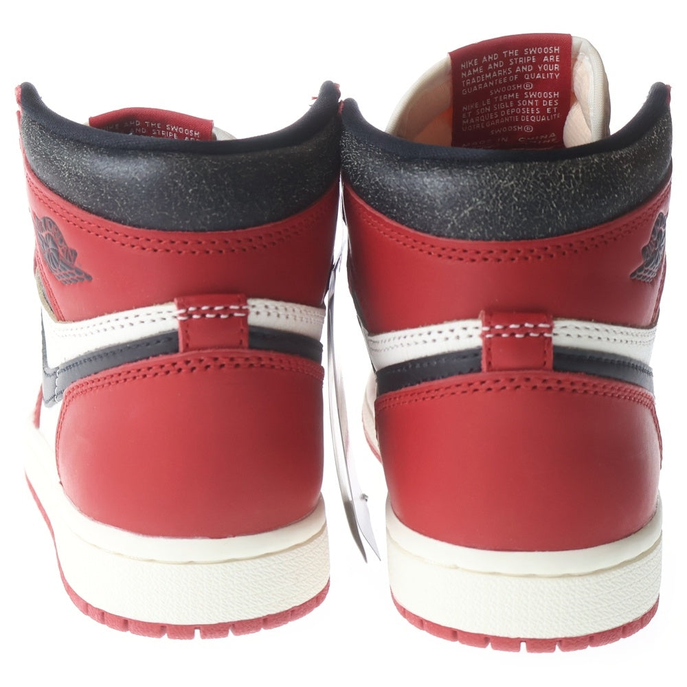NIKE(ナイキ) AIR JORDAN 1 HIGH OG エアジョーダン1 ハイ OG ロスト&ファウンド シカゴ ハイカットスニーカー シューズ ホワイト/レッド US4/23.0cm DZ5485-612 レディース
