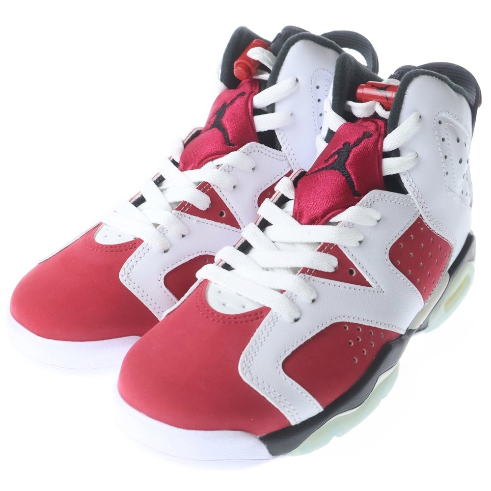 NIKE(ナイキ) AIR JORDAN 6 GS Carmine エアジョーダン カーマイン ハイカットスニーカー ホワイト/レッド US5Y/23.5cm 384665-106 レディース