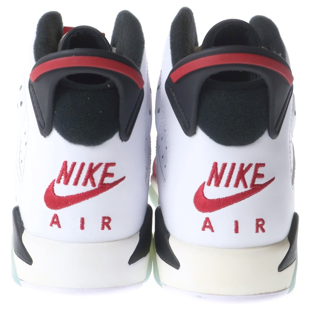 NIKE(ナイキ) AIR JORDAN 6 GS Carmine エアジョーダン カーマイン ハイカットスニーカー ホワイト/レッド US5Y/23.5cm 384665-106 レディース