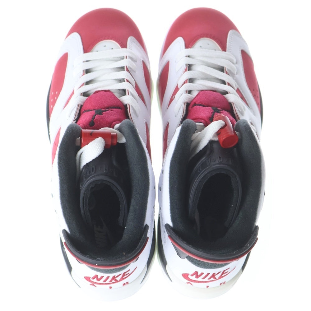 NIKE(ナイキ) AIR JORDAN 6 GS Carmine エアジョーダン カーマイン ハイカットスニーカー ホワイト/レッド US5Y/23.5cm 384665-106 レディース