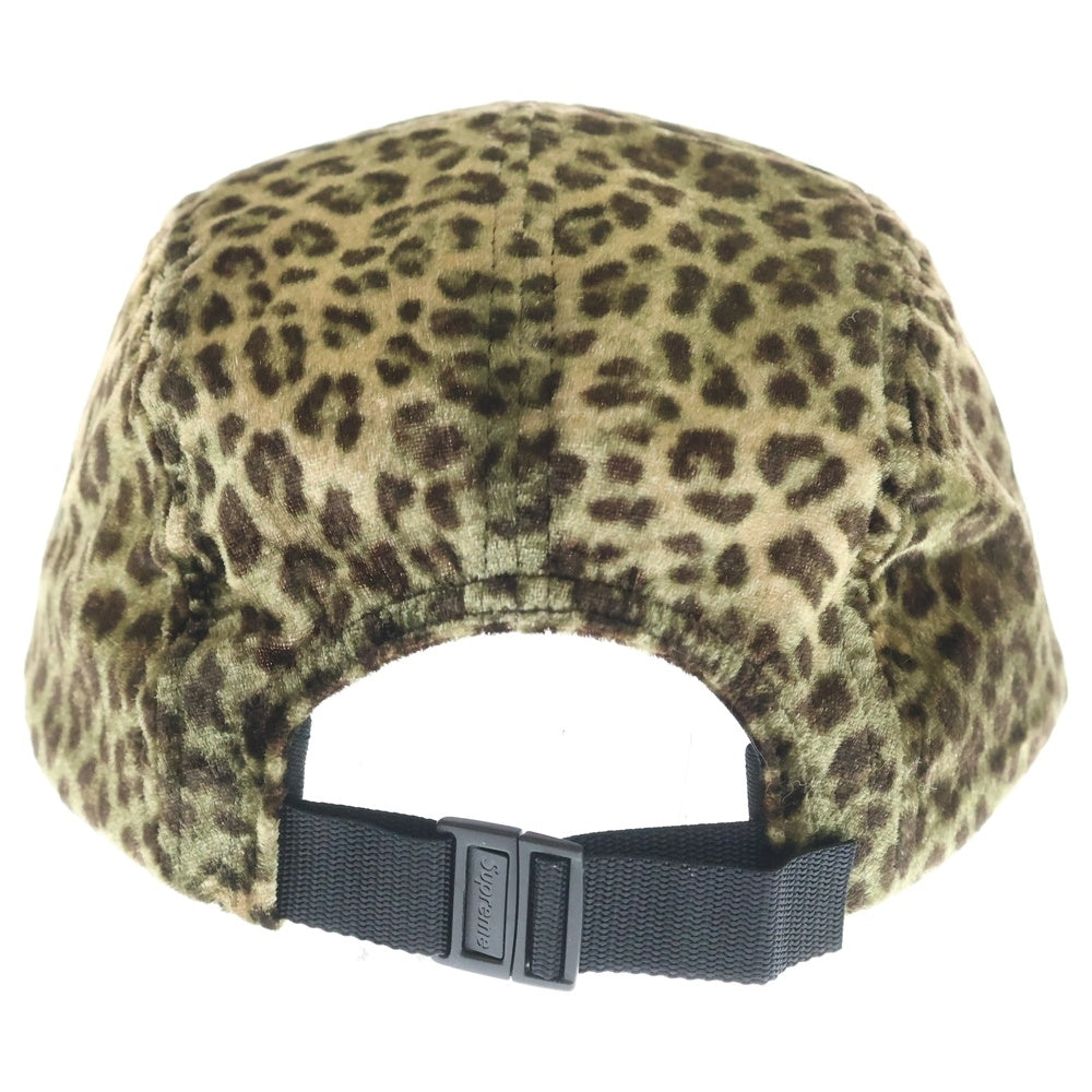 SUPREME(シュプリーム) 24SS Leopard Velvet Camp Cap レオパードベルベットキャンプキャップ 帽子 ベージュ