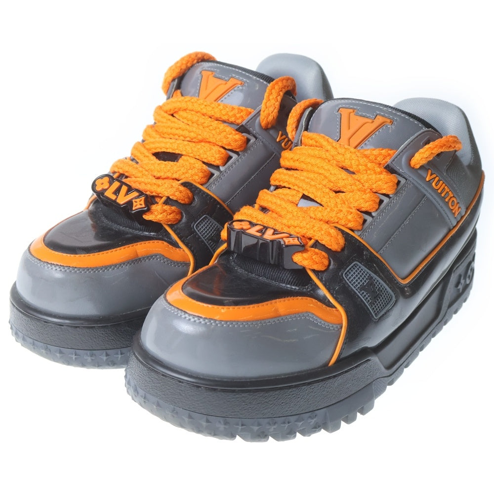 LOUIS VUITTON(ルイヴィトン) LV TRAINER トレイナー マキシ ライン ローカットスニーカー ブラック/オレンジ 1ACF6G