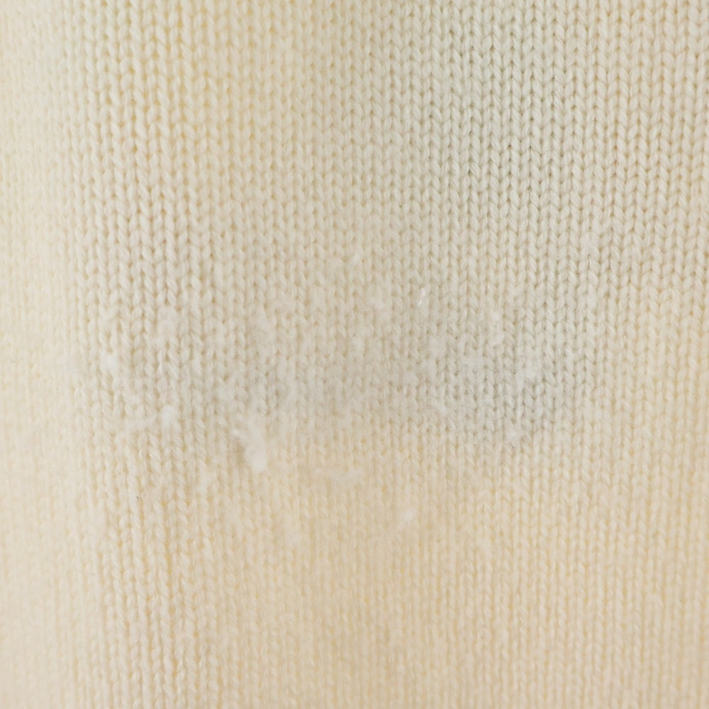 FENDI(フェンディ) 21AW アート刺繍 モックネック ウール 長袖ニット セーター アイボリー FZY467 AH38