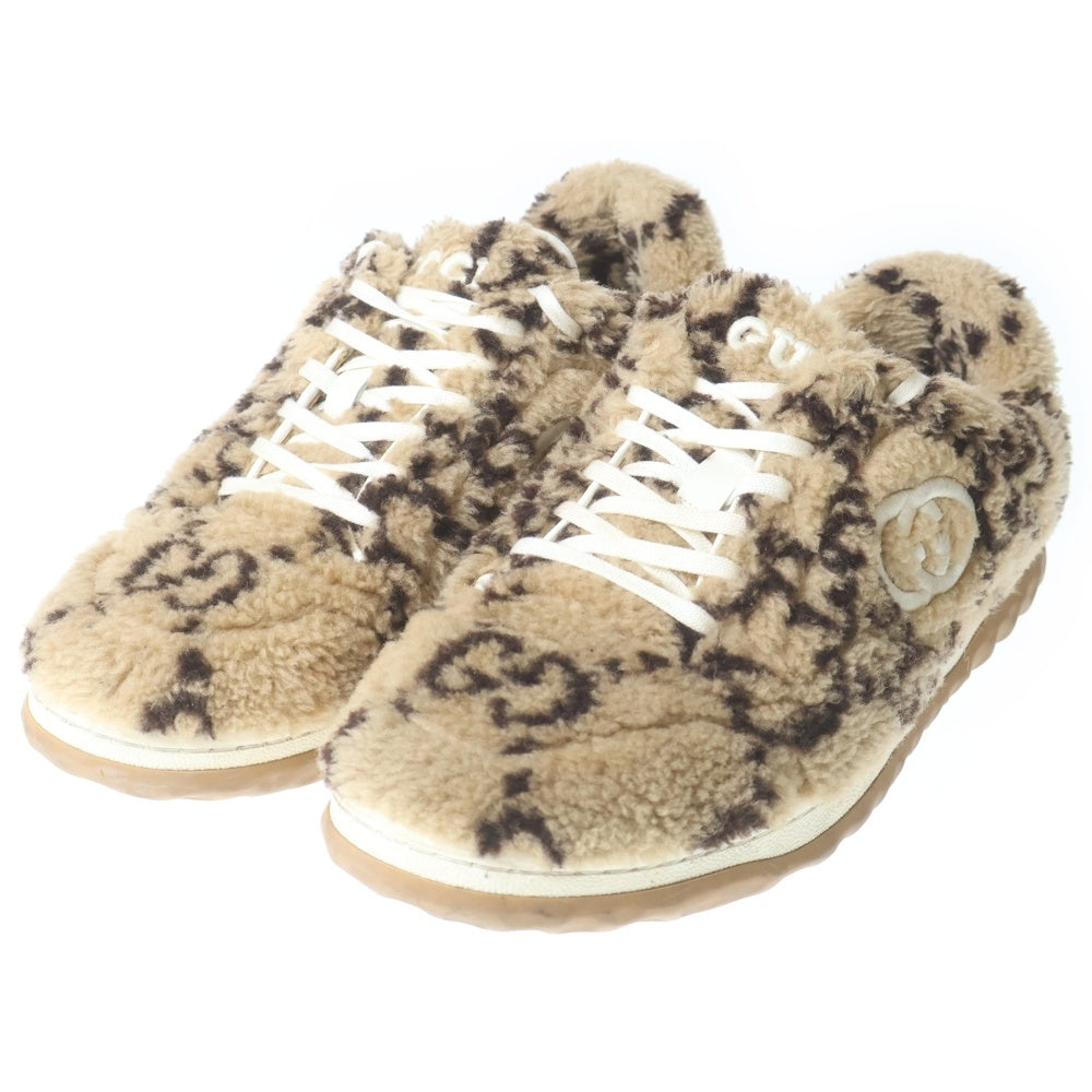 GUCCI(グッチ) MAC 80 SNEAKER マック GG刺繍 エンブロイダリー ローカットスニーカー ベージュ 760429