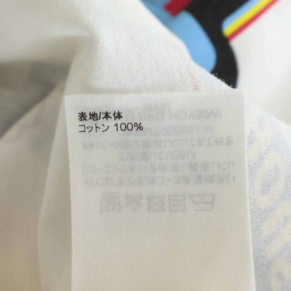 LOUIS VUITTON(ルイヴィトン) 23SS LVジャズフライヤー プリント クルーネック 半袖Tシャツ カットソー ホワイト RM231M NPG HOY30W