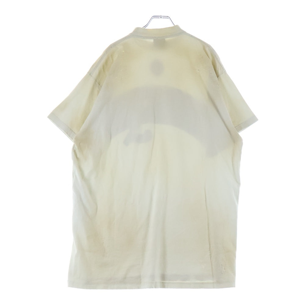BALENCIAGA(バレンシアガ) 23SS SKATER OVERSIZED T-shirtスケーター クラッシュダストワッペン加工 半袖Tシャツ カットソー ホワイト 739028 TOVN2