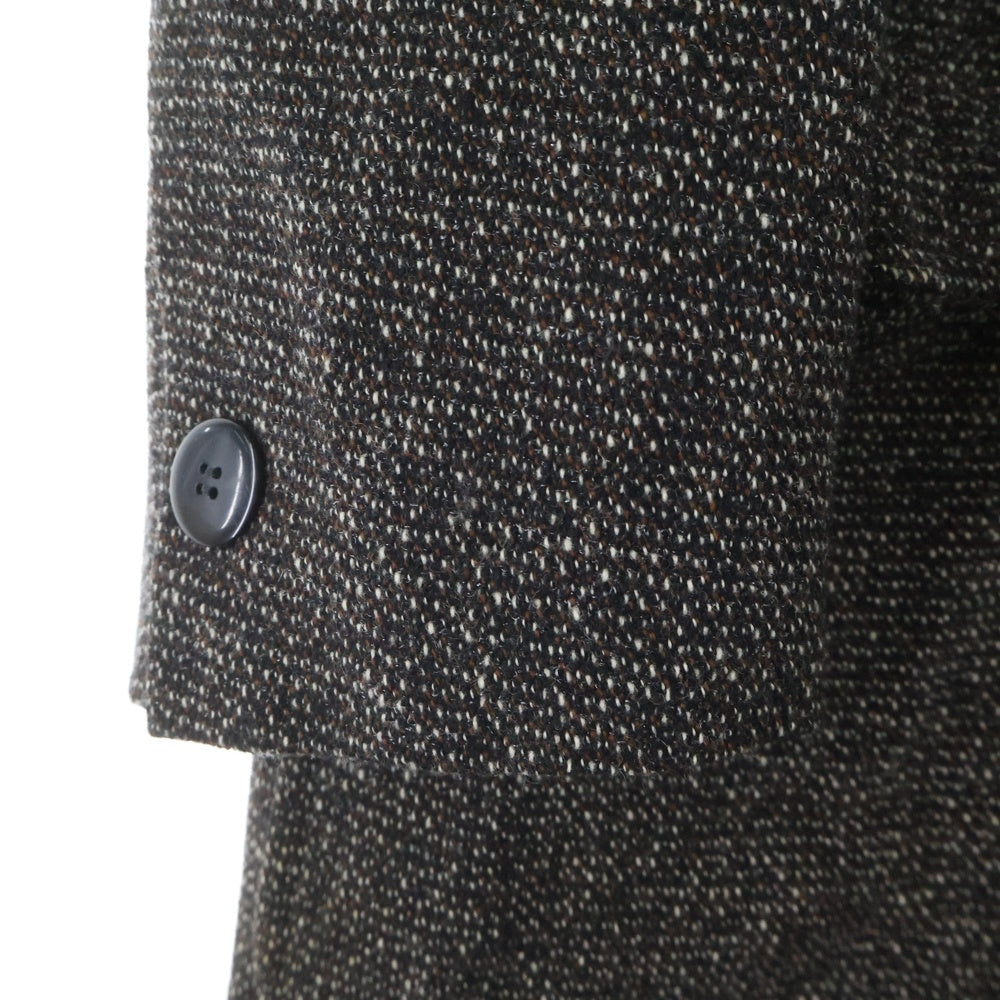 Yohji Yamamoto(ヨウジヤマモト) ×D'URBAN A.A.R ダーバン ノッチドラペル ツイード ロングコート ブラウン X260620-88