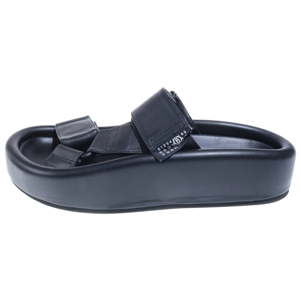 MM6 Maison Margiela(エムエムシックスメゾンマルジェラ) 24SS strappy sandal SH1WP0001 ストラップサンダル ローカットサンダル シューズ ブラック