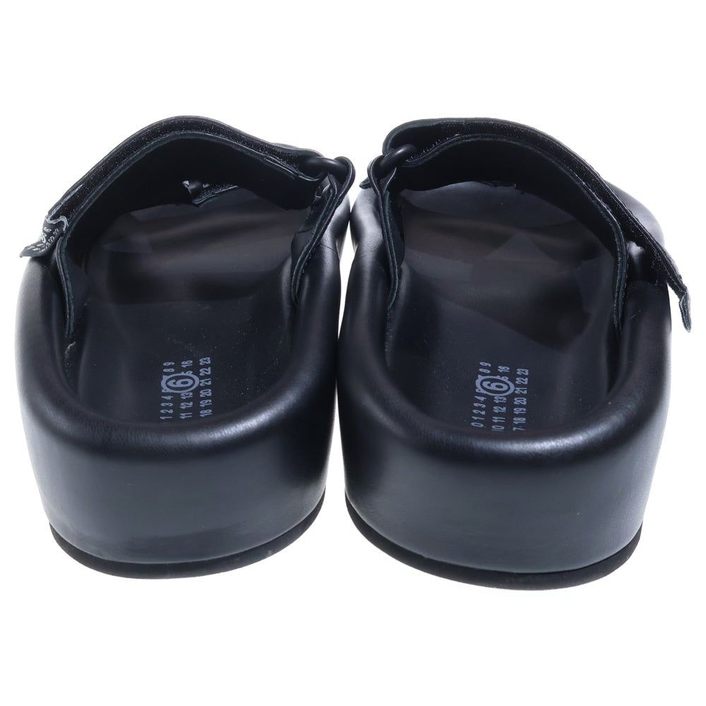 MM6 Maison Margiela(エムエムシックスメゾンマルジェラ) 24SS strappy sandal SH1WP0001 ストラップサンダル ローカットサンダル シューズ ブラック