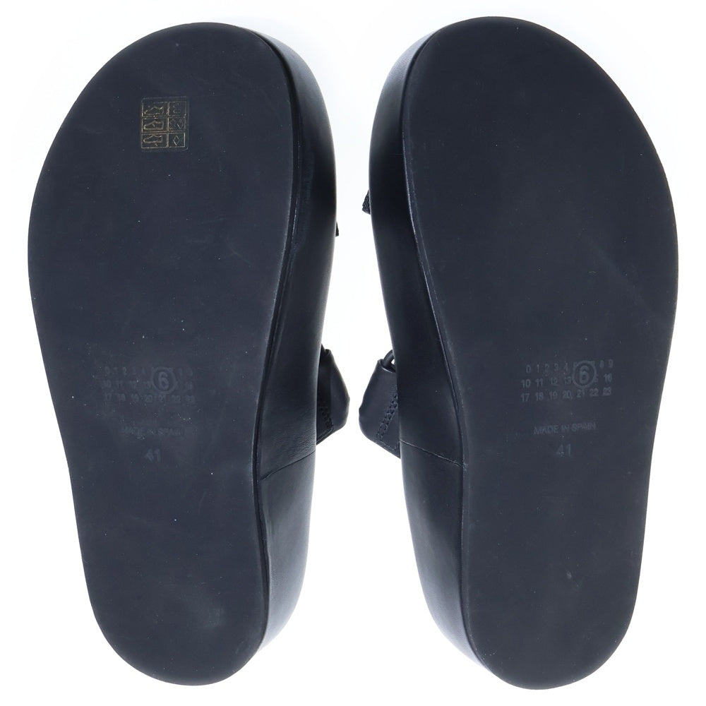 MM6 Maison Margiela(エムエムシックスメゾンマルジェラ) 24SS strappy sandal SH1WP0001 ストラップサンダル ローカットサンダル シューズ ブラック