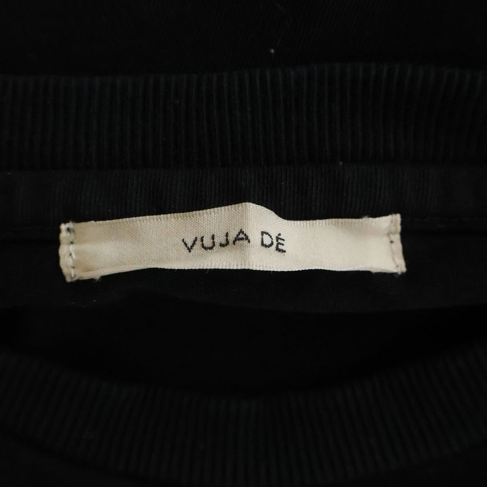 VUJADE(ヴジャデ) ドッキングTシャツ ロングスリーブカットソー ブラック