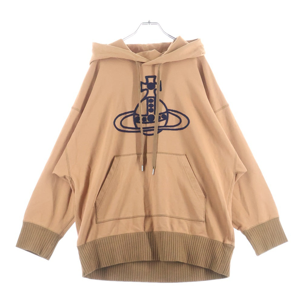 Vivienne Westwood MAN(ヴィヴィアンウエストウッドマン) フロントロゴ刺繍 プルオーバーパーカー VW-J2-73936 オレンジ