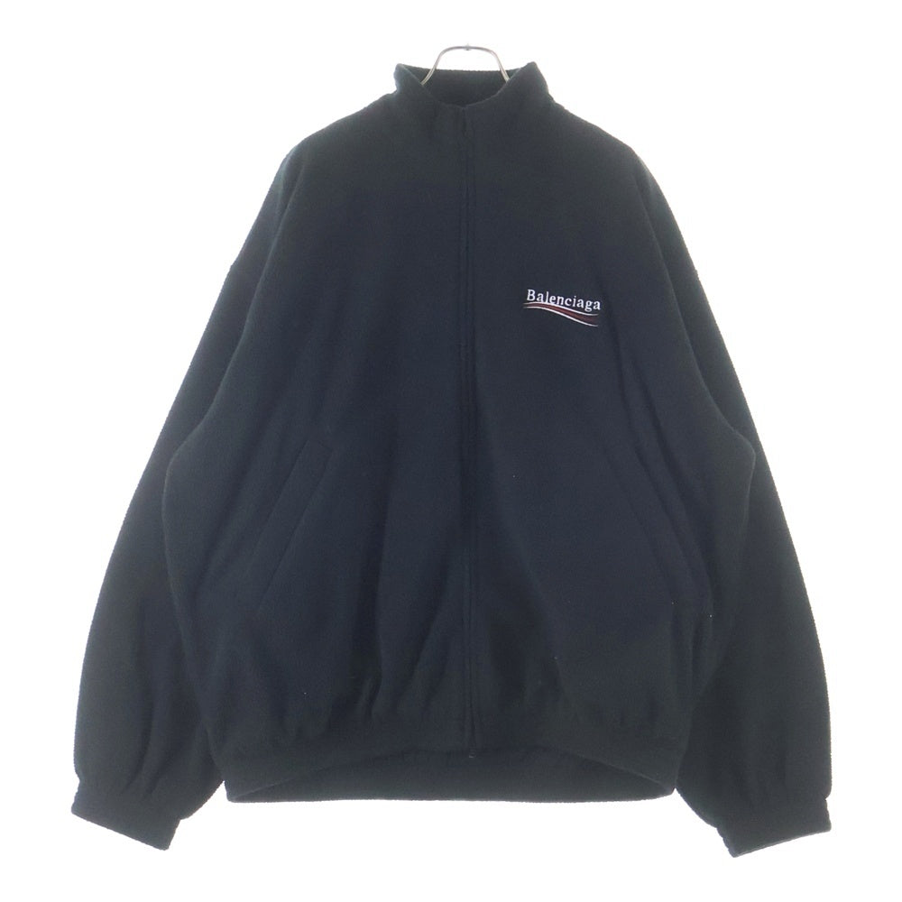 BALENCIAGA(バレンシアガ) 23AW Oversized Logo Embroidered Fleece Jacket キャンペーンロゴ フリースジャケット 768398 TOVV1