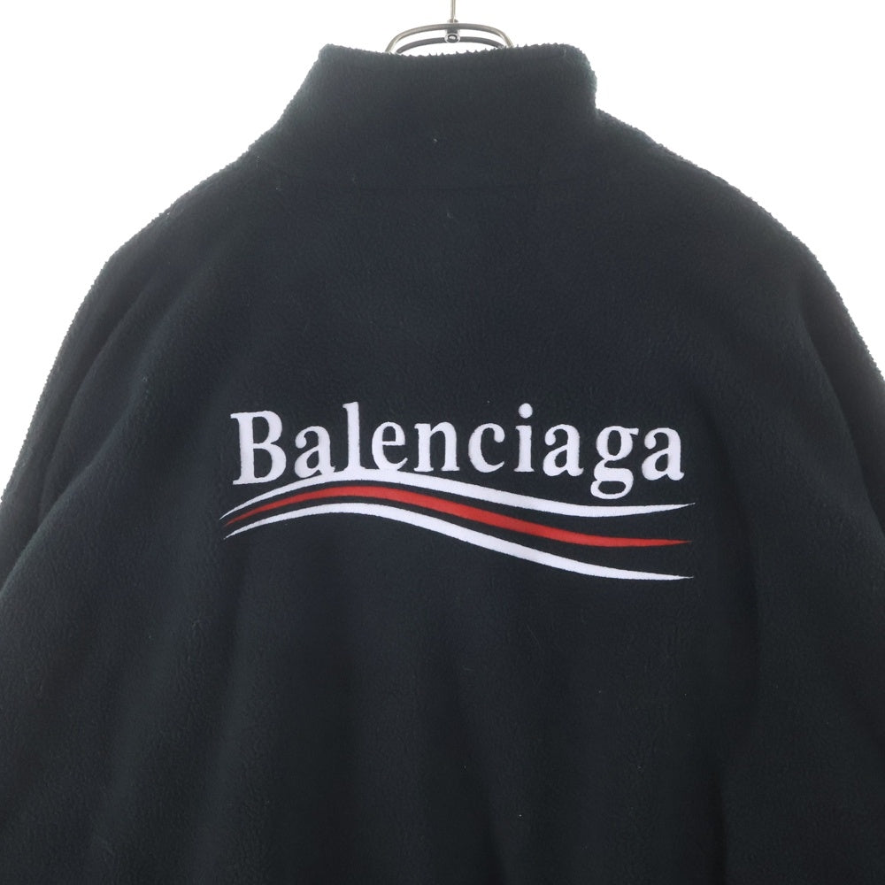 BALENCIAGA(バレンシアガ) 23AW Oversized Logo Embroidered Fleece Jacket キャンペーンロゴ フリースジャケット 768398 TOVV1