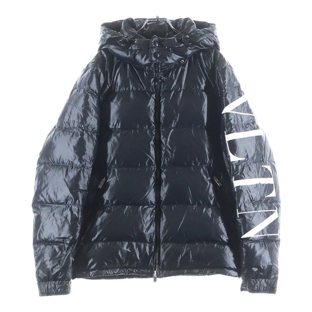VALENTINO(ヴァレンティノ) 20AW 袖VLTNロゴプリント ジップアップ ダウンジャケット ブラック UV0CNA316SM