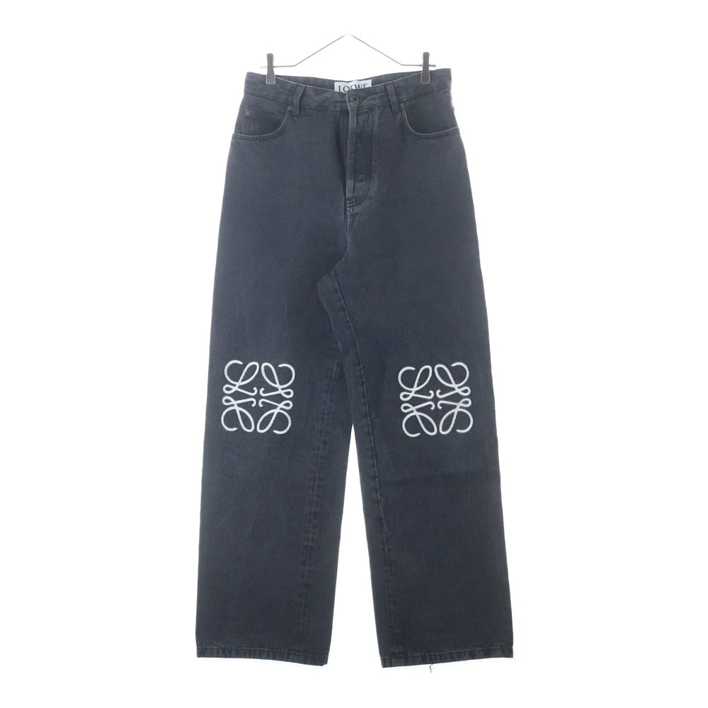 LOEWE(ロエベ) ANAGRAM BAGGY アナグラム ボタンフライ バギージーンズ デニムパンツ インディゴブラック H526Y11W61