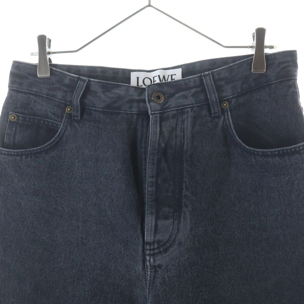 LOEWE(ロエベ) ANAGRAM BAGGY アナグラム ボタンフライ バギージーンズ デニムパンツ インディゴブラック H526Y11W61