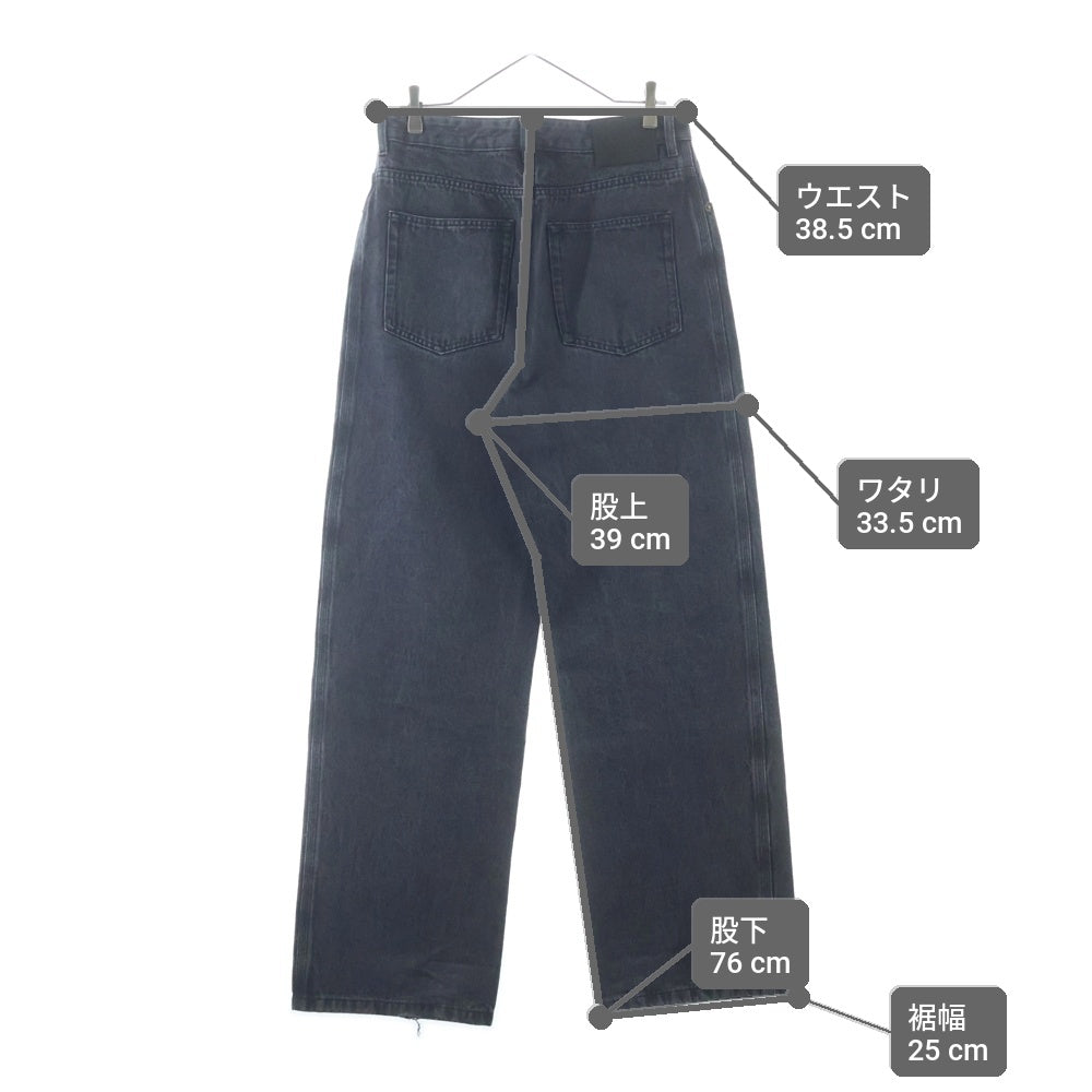 LOEWE(ロエベ) ANAGRAM BAGGY アナグラム ボタンフライ バギージーンズ デニムパンツ インディゴブラック H526Y11W61