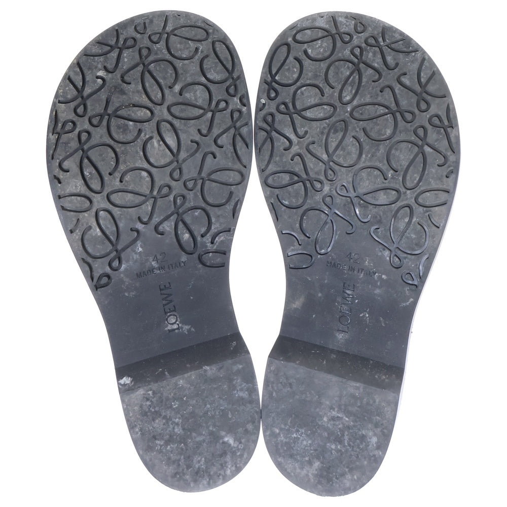 LOEWE(ロエベ) TERRA RUBBER CHELSEA BOOOT サイドゴア レザー チェルシーブーツ ブラック M816S05X29
