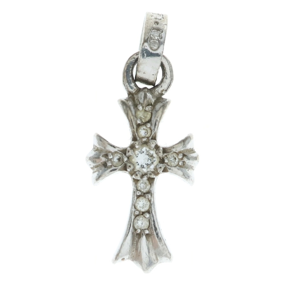 CHROME HEARTS(クロムハーツ) 18KWG CRS BBYFAT P/DIA ベイビーファットクロス PAVEダイヤ ペンダントトップ ホワイトゴールド BCA006