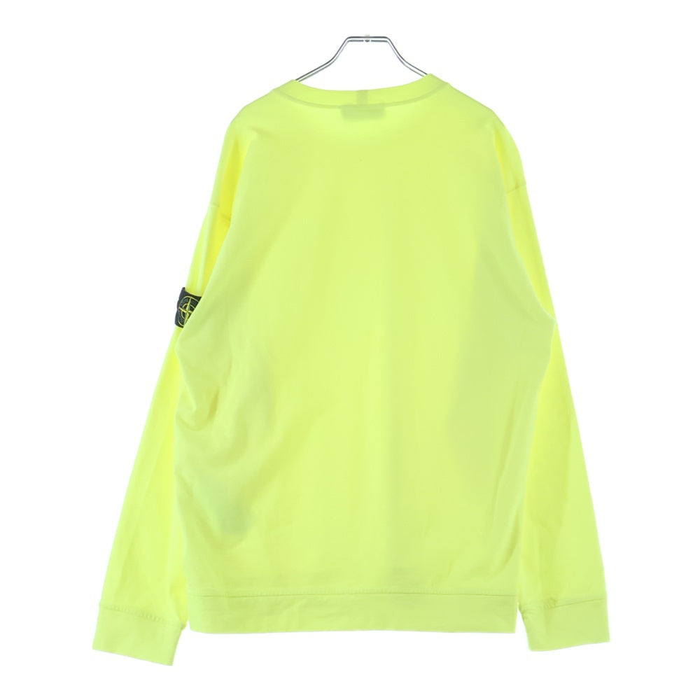 STONE ISLAND(ストーンアイランド) 24SS アームコンパスロゴワッペン クルーネック 長袖Tシャツ カットソー イエロー 801563750