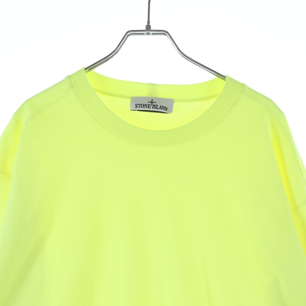 STONE ISLAND(ストーンアイランド) 24SS アームコンパスロゴワッペン クルーネック 長袖Tシャツ カットソー イエロー 801563750