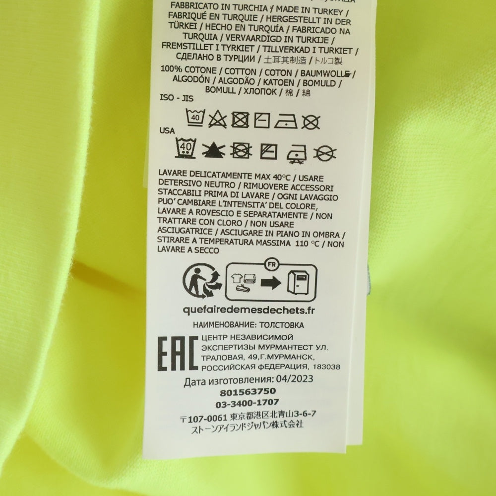 STONE ISLAND(ストーンアイランド) 24SS アームコンパスロゴワッペン クルーネック 長袖Tシャツ カットソー イエロー 801563750