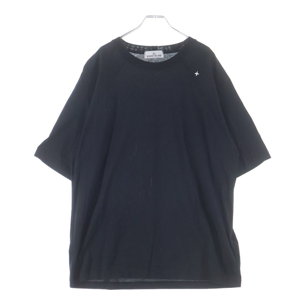 STONE ISLAND(ストーンアイランド) 24SS コンパスロゴ刺繍 クルーネック 半袖Tシャツ カットソー ブラック 8015201G3