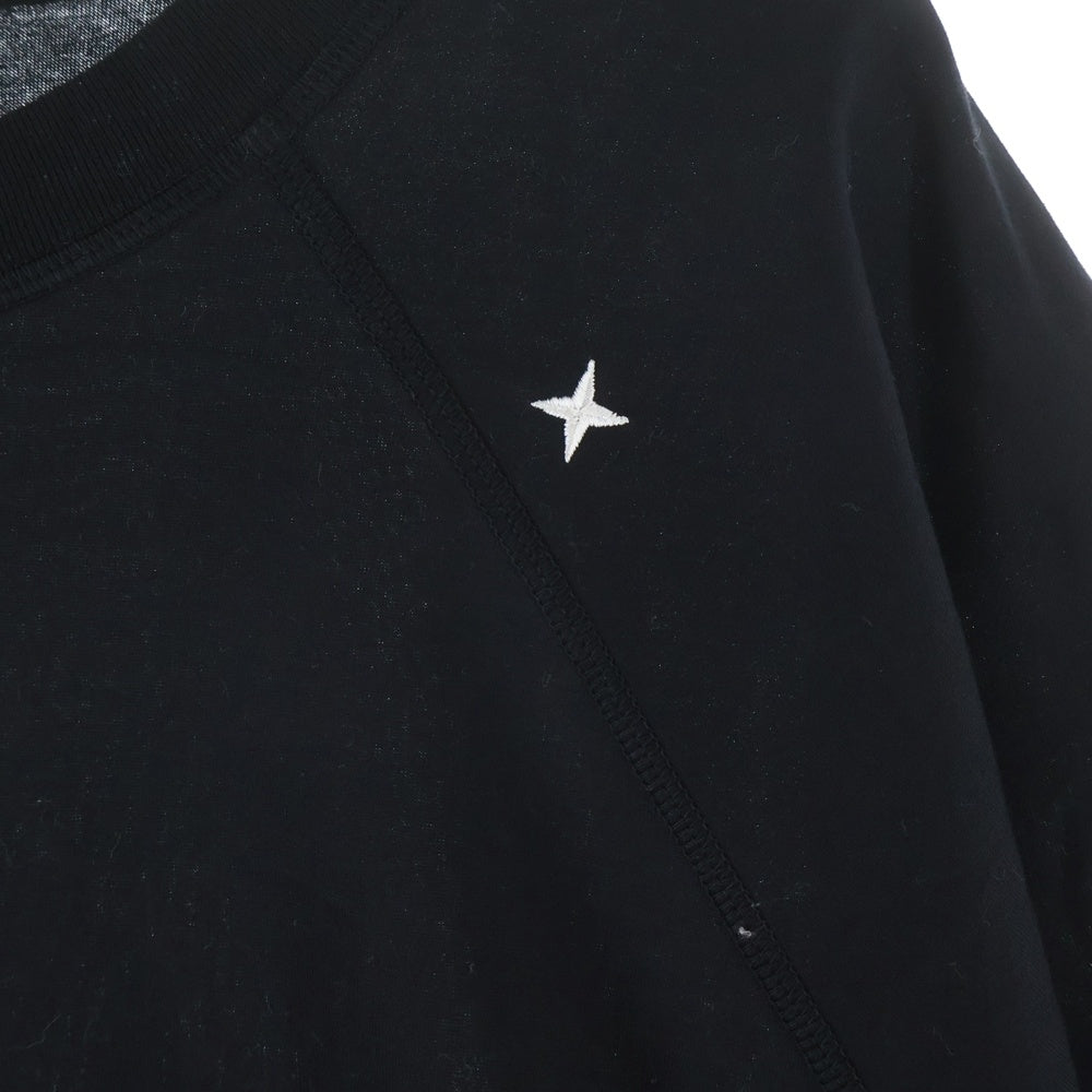 STONE ISLAND(ストーンアイランド) 24SS コンパスロゴ刺繍 クルーネック 半袖Tシャツ カットソー ブラック 8015201G3