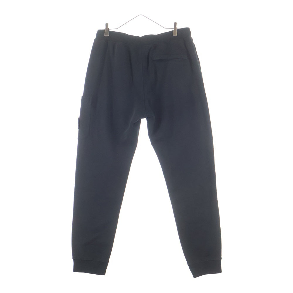 STONE ISLAND(ストーンアイランド) 23AW FELPA SWEAT PANTS コンパスロゴワッペン フェルパ スウェットパンツ ブラック 791564551