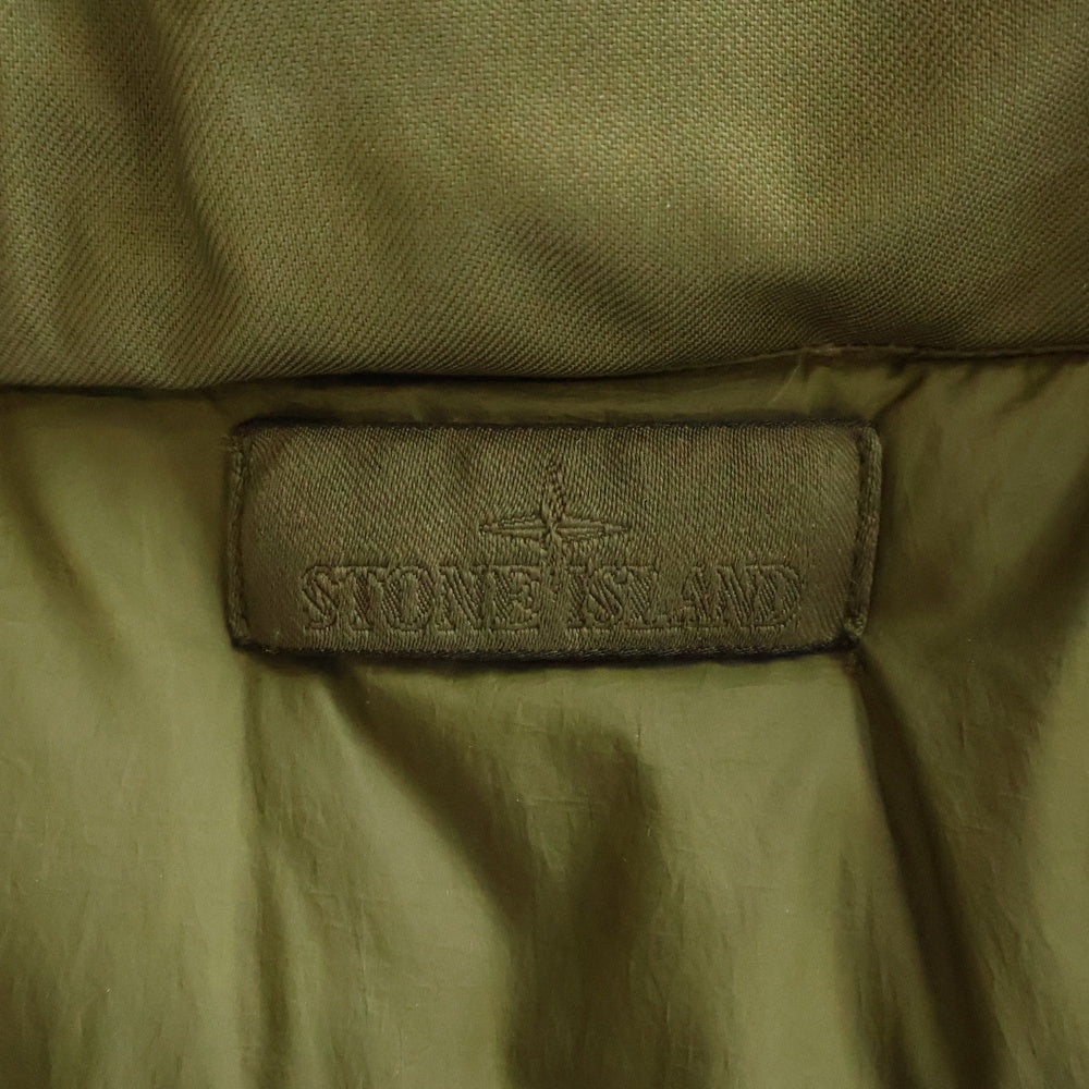 STONE ISLAND(ストーンアイランド) 24AW GHOST TWILL WOOL-TC DOWN VEST ゴーストピース ウールツイル ダウンベスト カーキ 8115G06F2