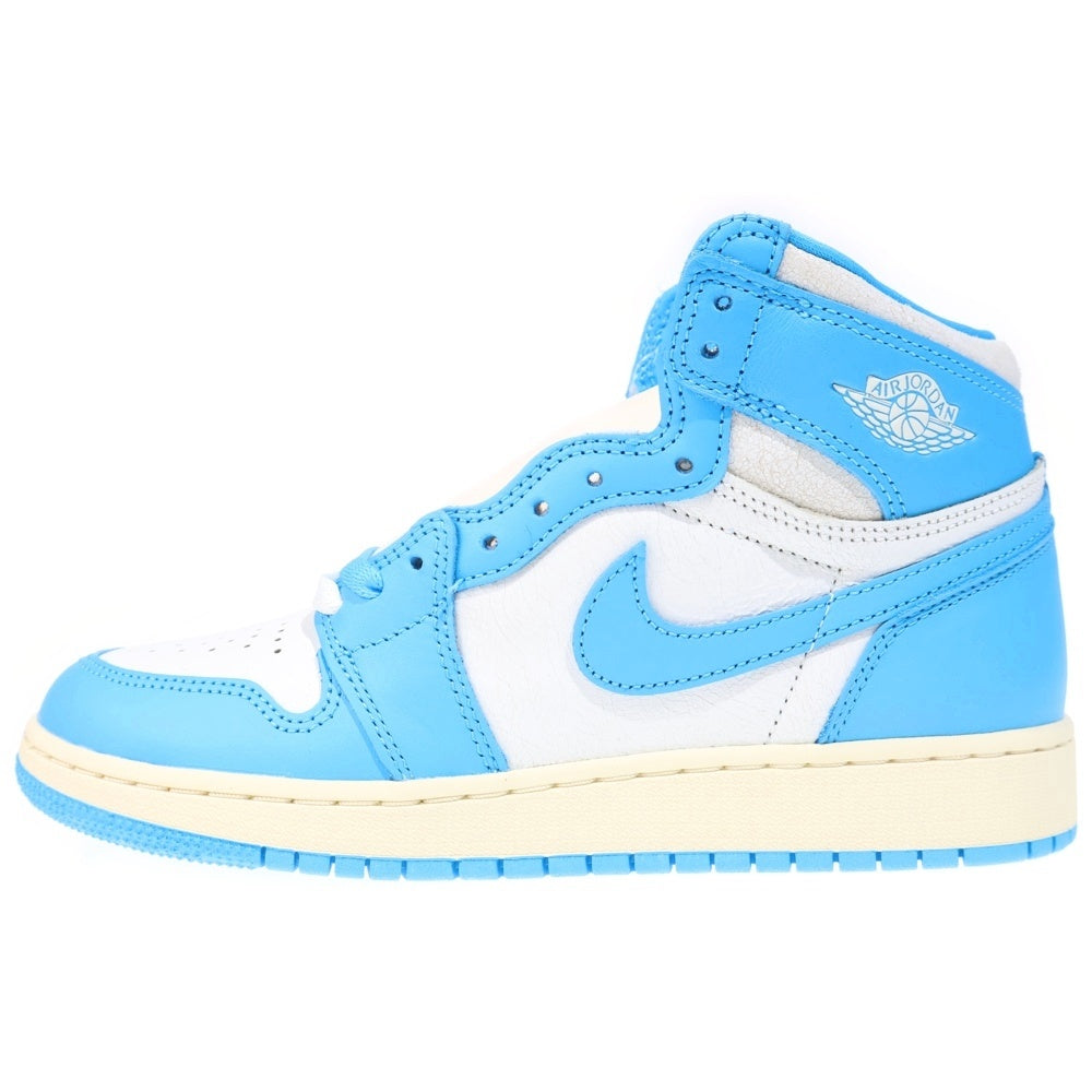 NIKE(ナイキ) AIR JORDAN 1 RETRO HIGH OG GS FD1437-402 エアジョーダン1 UNC ハイカットスニーカー シューズ US6.5Y/24.5cm ホワイト/ブルー