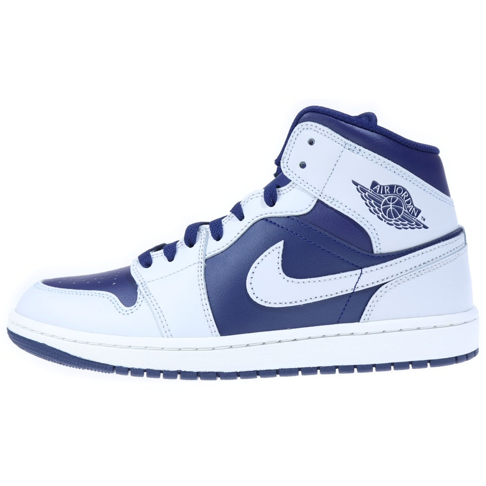 NIKE(ナイキ) AIR JODAN 1 MID Blue Void DQ8426-403 エアジョーダン1 ミッド ブルーボイド ミッドカットスニーカー シューズ ブルー/ホワイト US10/28.0cm