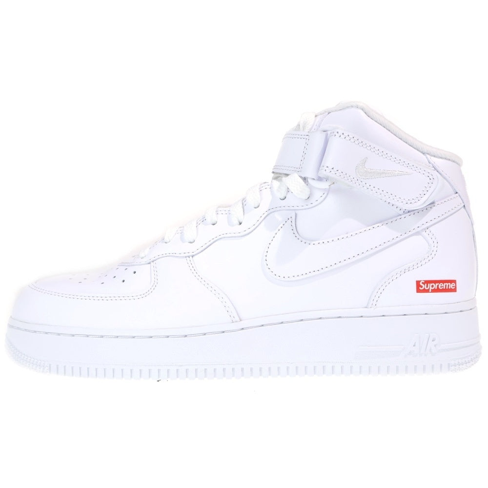 SUPREME(シュプリーム) ×NIKE AIR FORCE 1 MID SP FZ8784-100 ナイキ エアフォース1 ミッドカットスニーカー シューズ ホワイト US10.5/28.5cm