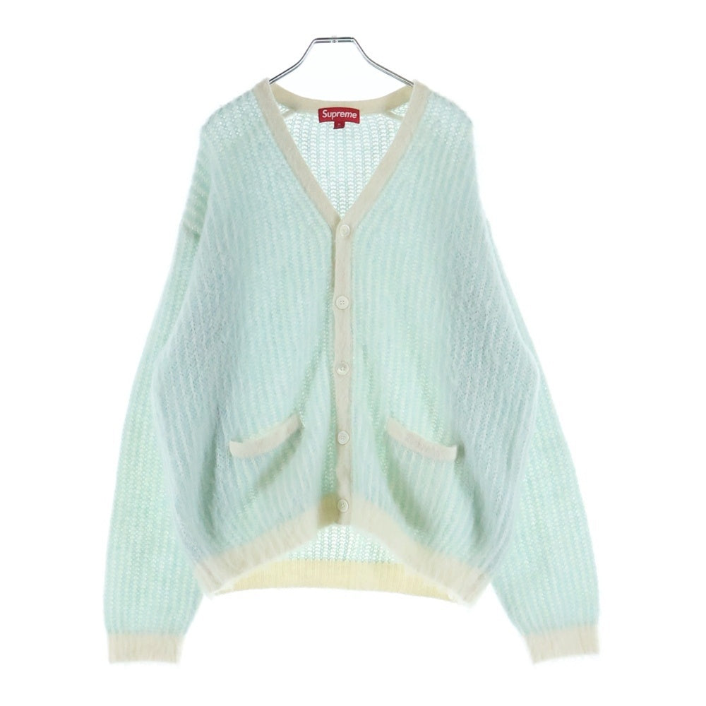 SUPREME(シュプリーム) 25SS 2-Tone Mohair Cardigan ツートーン モヘアカーディガン ライトブルー