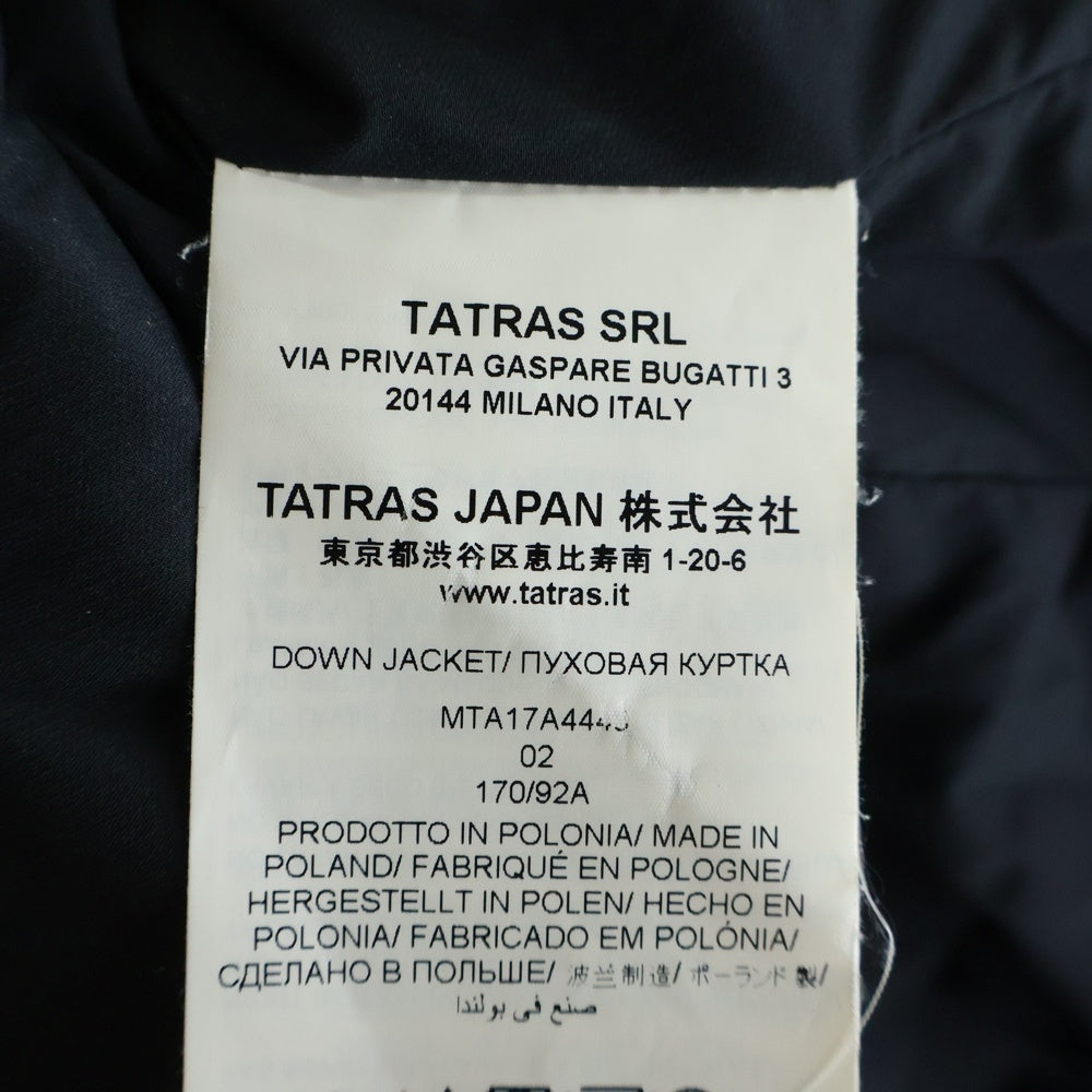 TATRAS(タトラス) 17AW TARO DOWN JACKET タロ ダウンジャケット ブラック MTA17A4448